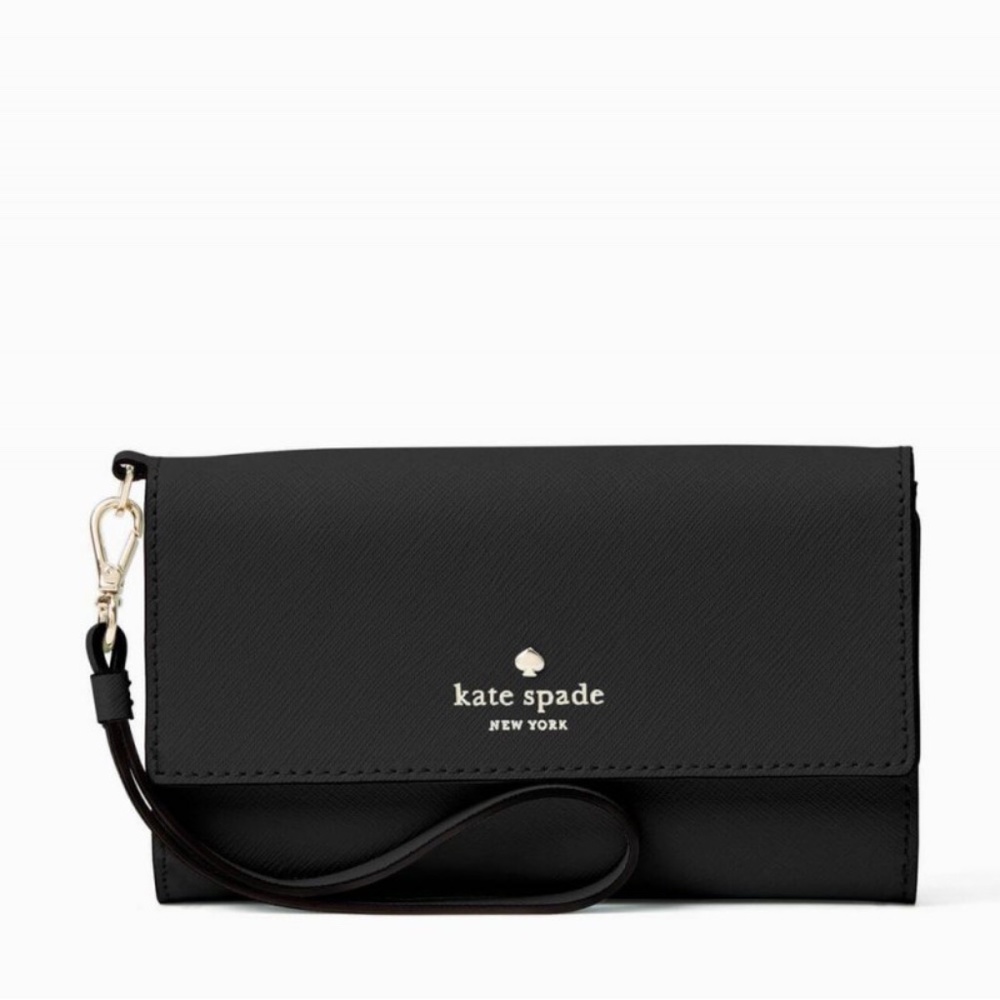 Kate Spade New York Cedar Street Black Leather iPh